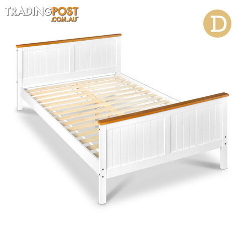 Pine Wood Double Bed Frame