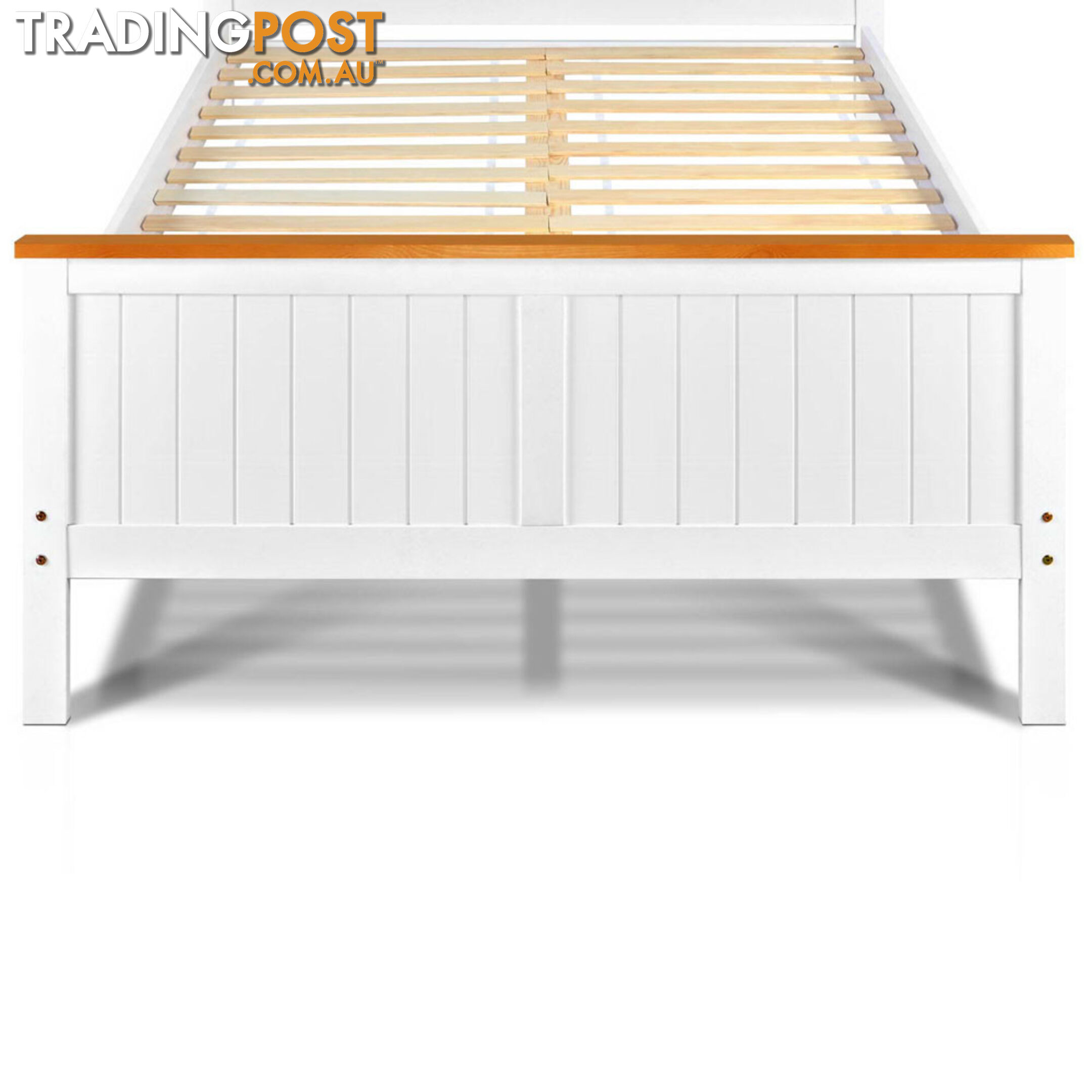 Pine Wood Double Bed Frame