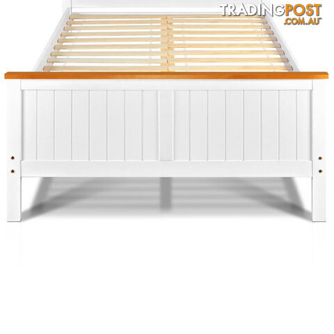 Pine Wood Double Bed Frame