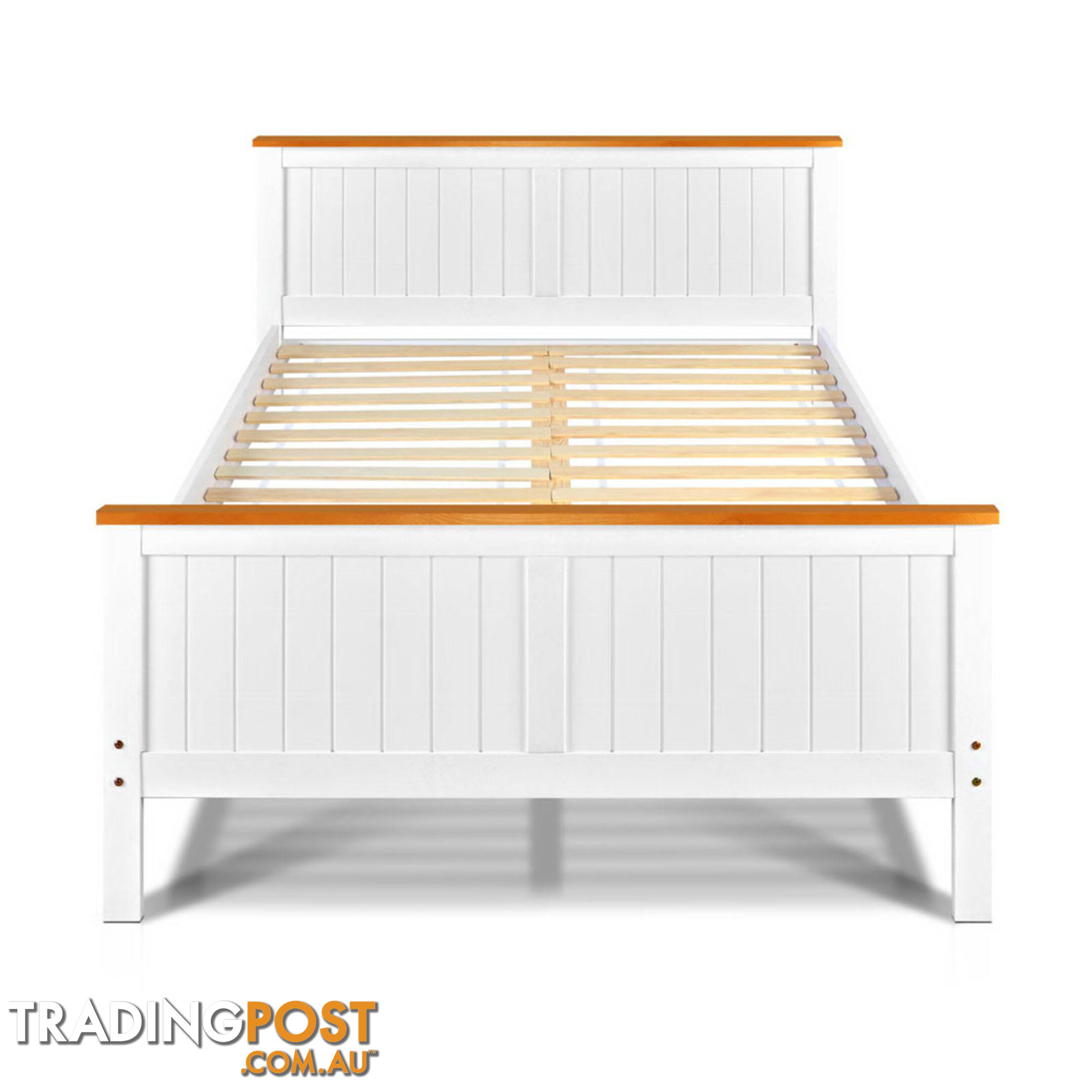 Pine Wood Double Bed Frame