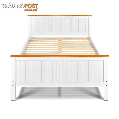 Pine Wood Double Bed Frame