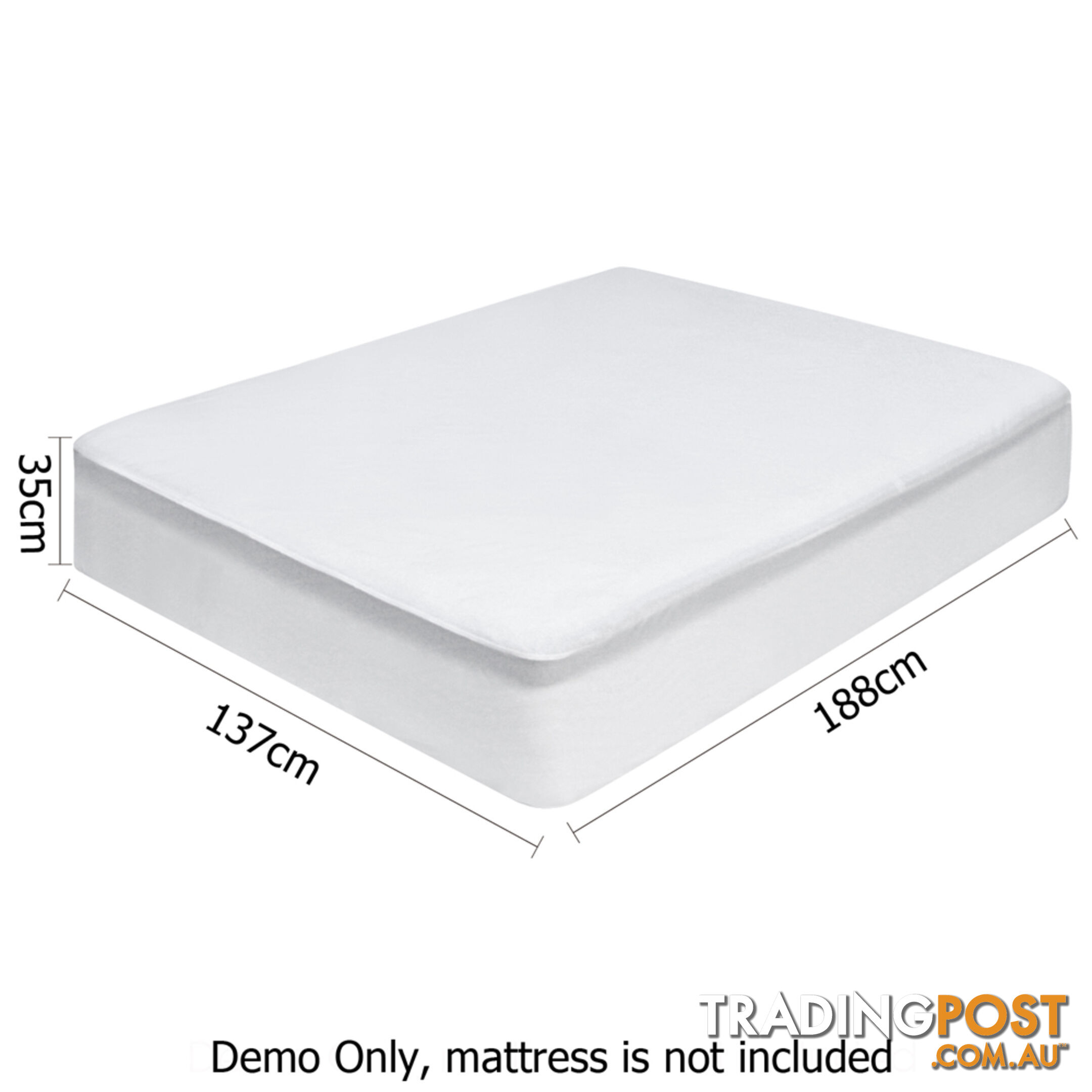 Waterproof Bamboo Mattress Protector - Double