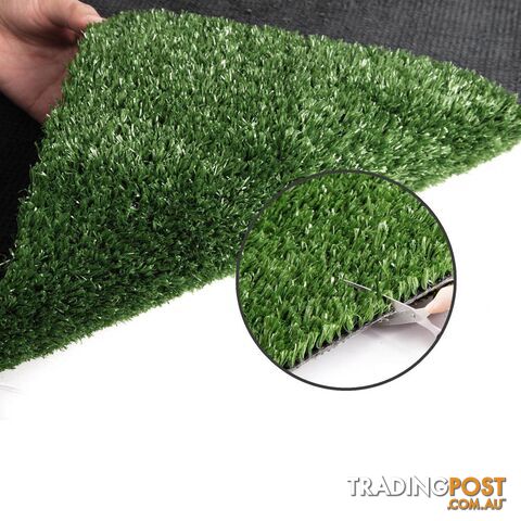 Artificial Grass 10 SQM Polypropylene Lawn Flooring 1X10M Olive Green