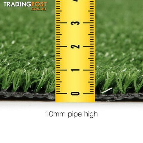 Artificial Grass 10 SQM Polypropylene Lawn Flooring 1X10M Olive Green