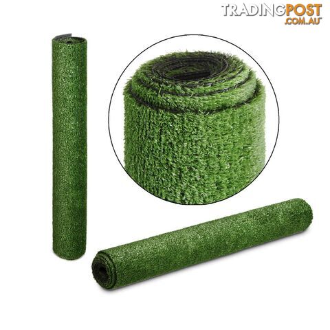 Artificial Grass 10 SQM Polypropylene Lawn Flooring 1X10M Olive Green