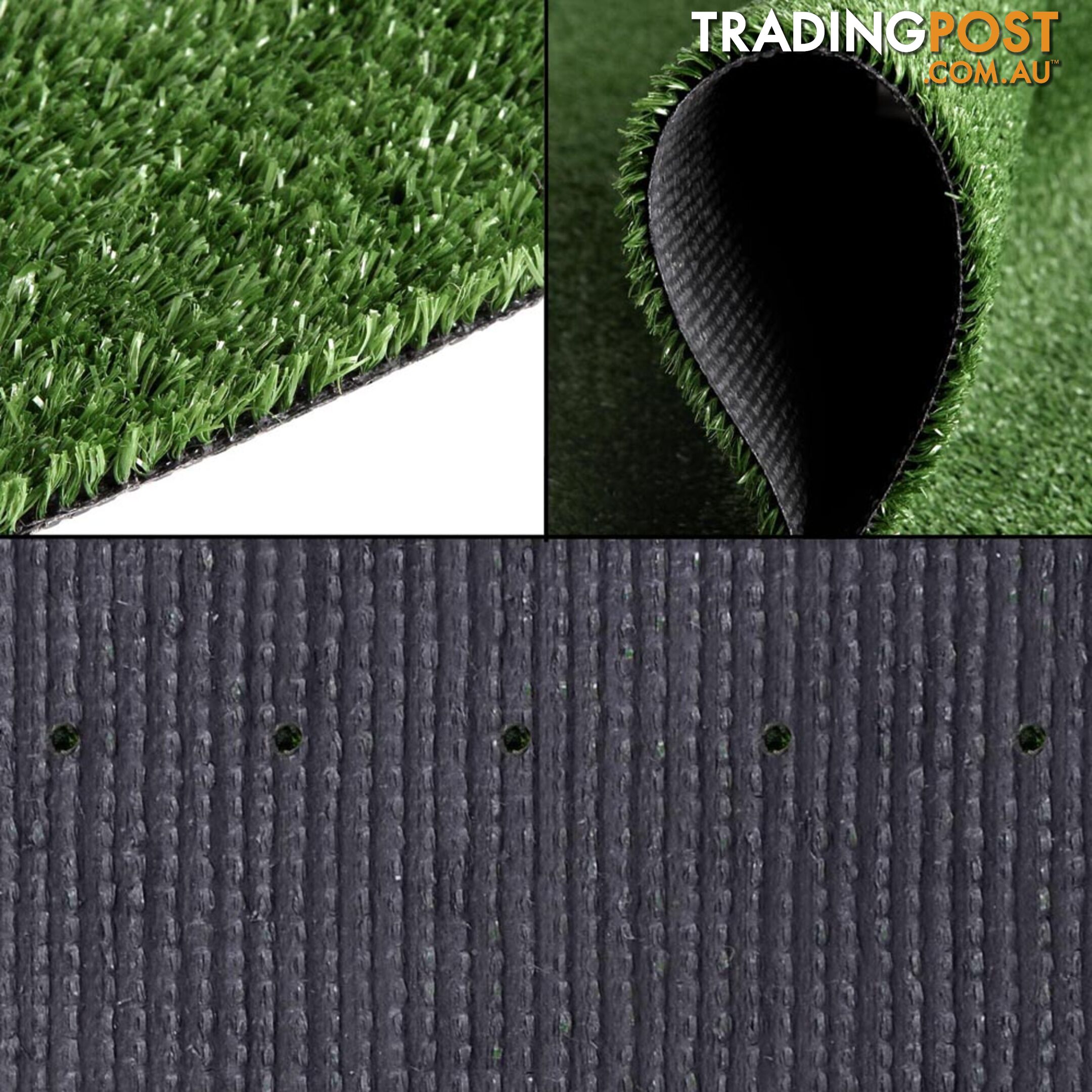 Artificial Grass 10 SQM Polypropylene Lawn Flooring 1X10M Olive Green