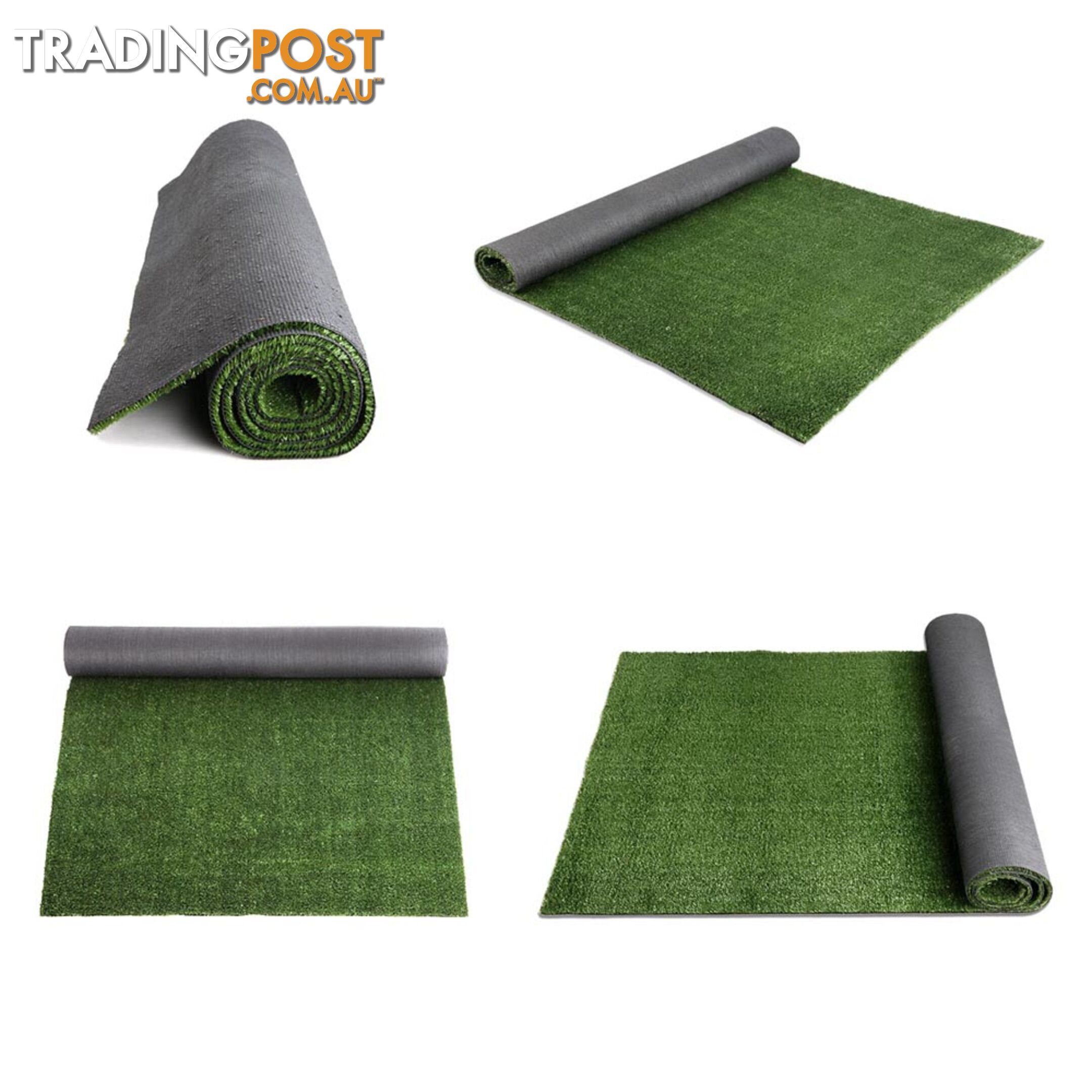 Artificial Grass 10 SQM Polypropylene Lawn Flooring 1X10M Olive Green