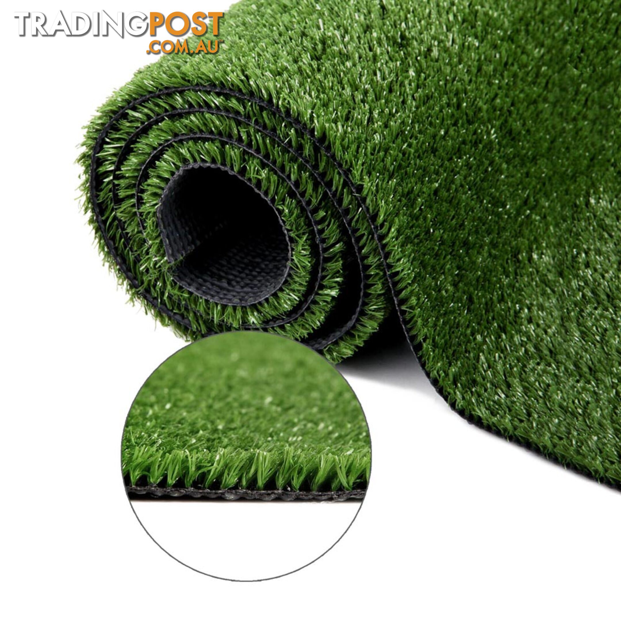 Artificial Grass 10 SQM Polypropylene Lawn Flooring 1X10M Olive Green