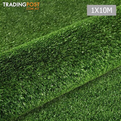 Artificial Grass 10 SQM Polypropylene Lawn Flooring 1X10M Olive Green