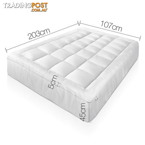 Duck Feather & Down Pillowtop Matress Topper - King Single