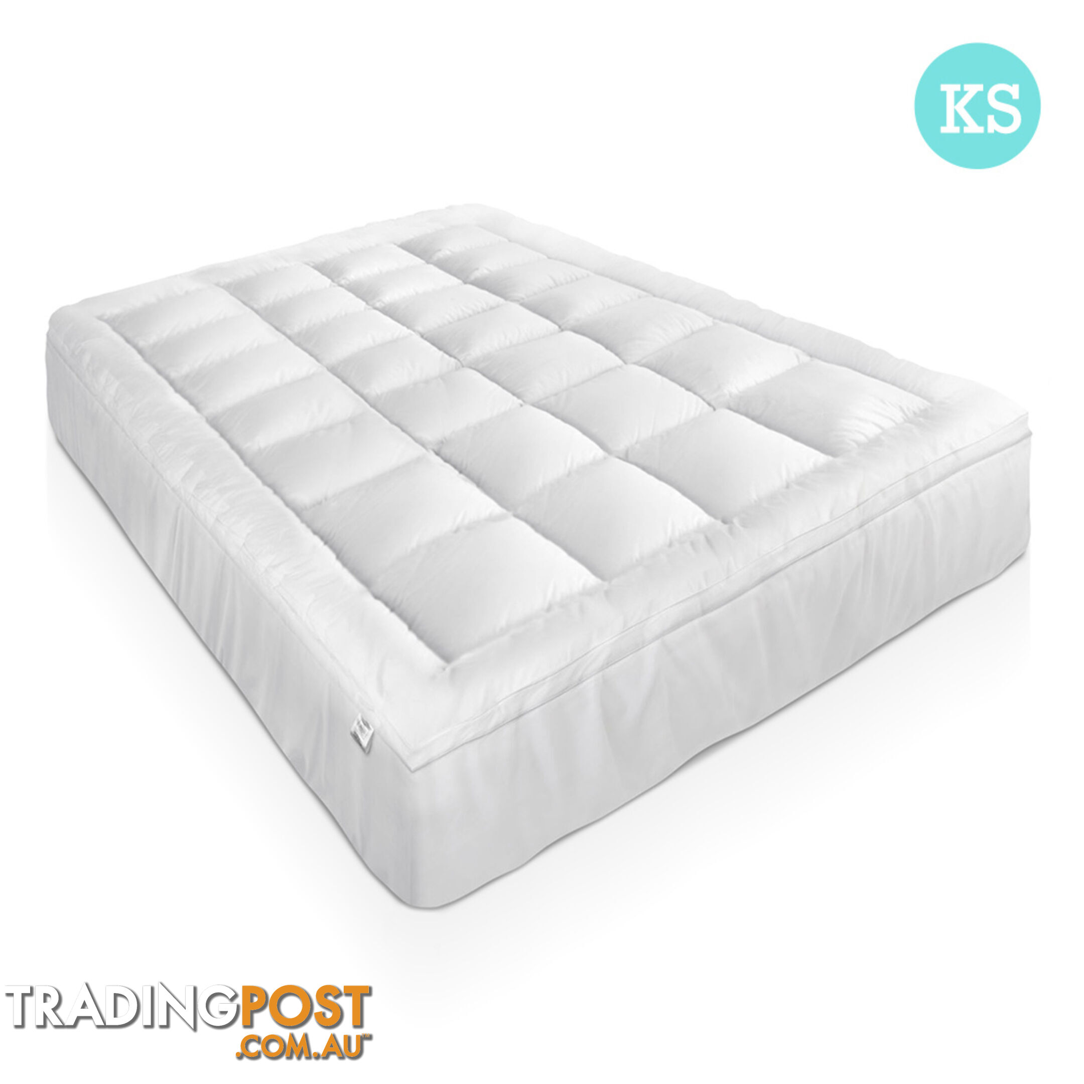 Duck Feather & Down Pillowtop Matress Topper - King Single