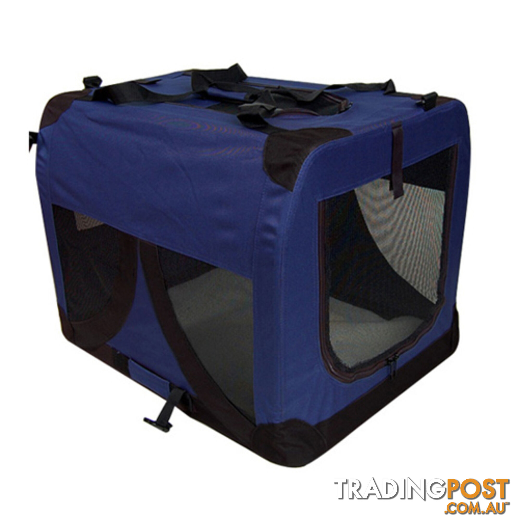 Large Portable Soft Pet Dog Crate Cage Kennel Blue