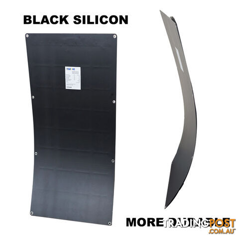 180W 12V Flexible Black Silicon Solar Panel Generator Power Mono Charging