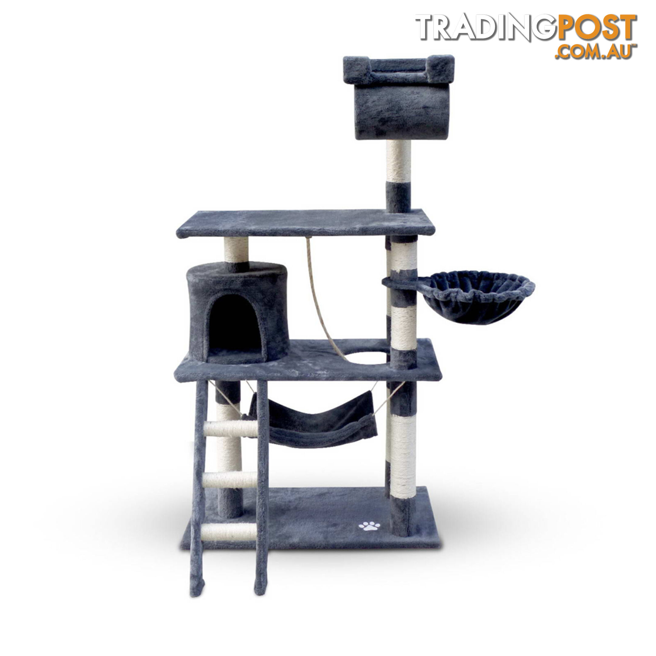 Cat Scratching Post  Tree House Condo 141cm grey