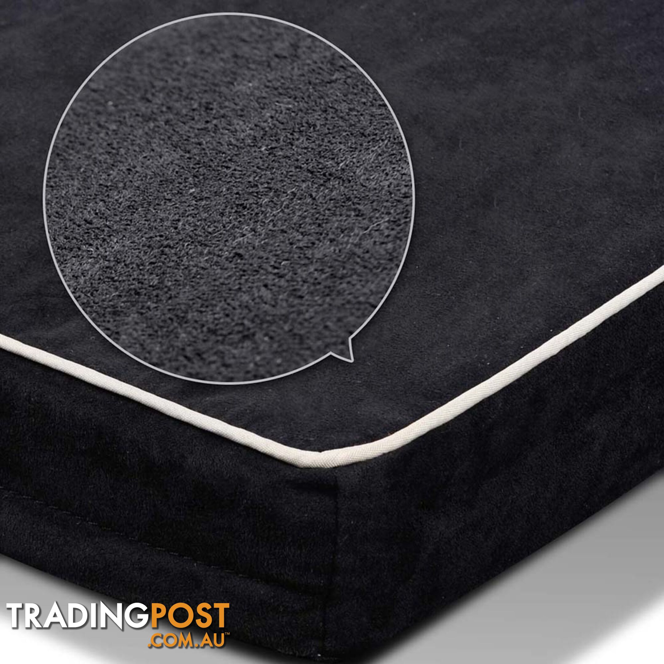 Pet Dog Anti Skid Sleep Memory Foam Mattress Bed Large Black