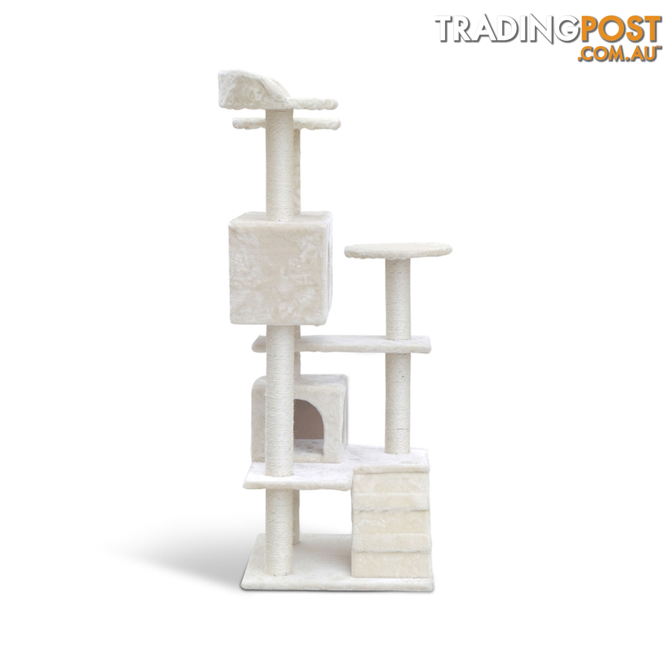 Cat Scratching Post  Tree House Condo 134cm Beige