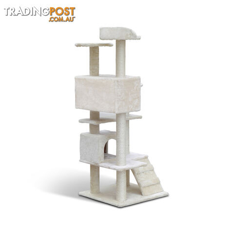 Cat Scratching Post  Tree House Condo 134cm Beige