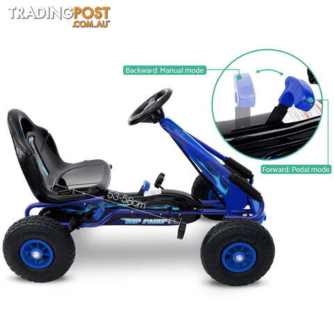 Kids Pedal Go Kart - Blue - photo 3 of 7