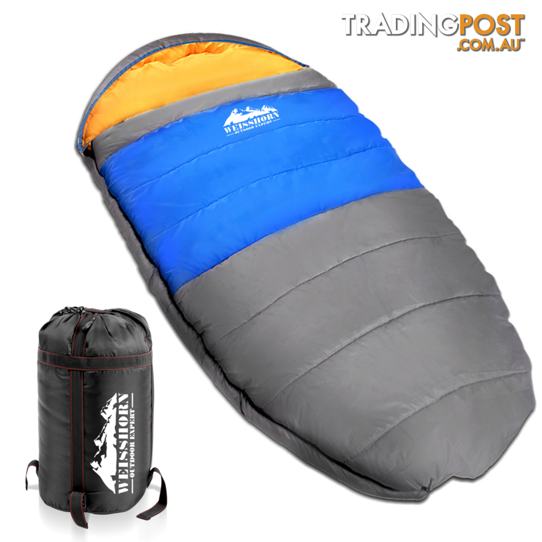 Camping Thermal Sleeping Bag King Blue