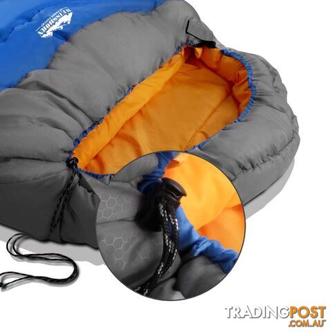 Camping Thermal Sleeping Bag King Blue