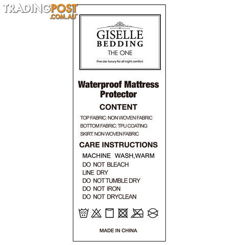 Waterproof Non-Woven Mattress Protector - Single