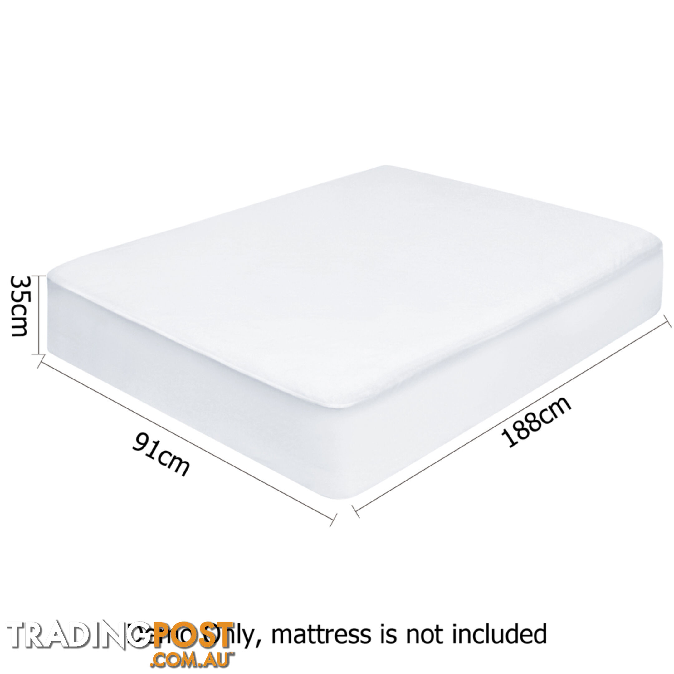 Waterproof Non-Woven Mattress Protector - Single