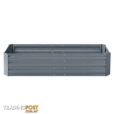 Galvanised Raised Garden Bed - 150 x 90 x 30cm - Grey - photo 4 of 9