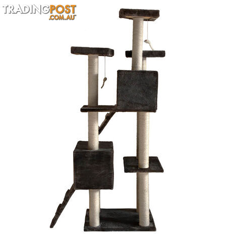 Cat Scratching Poles Post Furniture Tree 185cm Dark Grey - photo 4 of 8