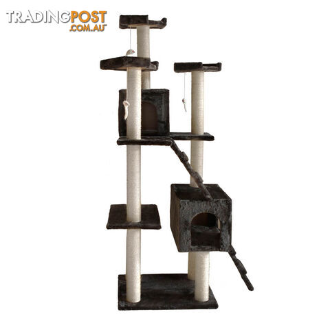 Cat Scratching Poles Post Furniture Tree 185cm Dark Grey - photo 3 of 8