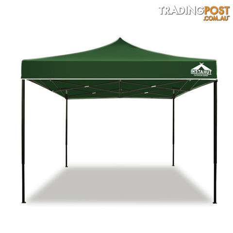 3x3 Pop Up Gazebo Hut with Sandbags Green