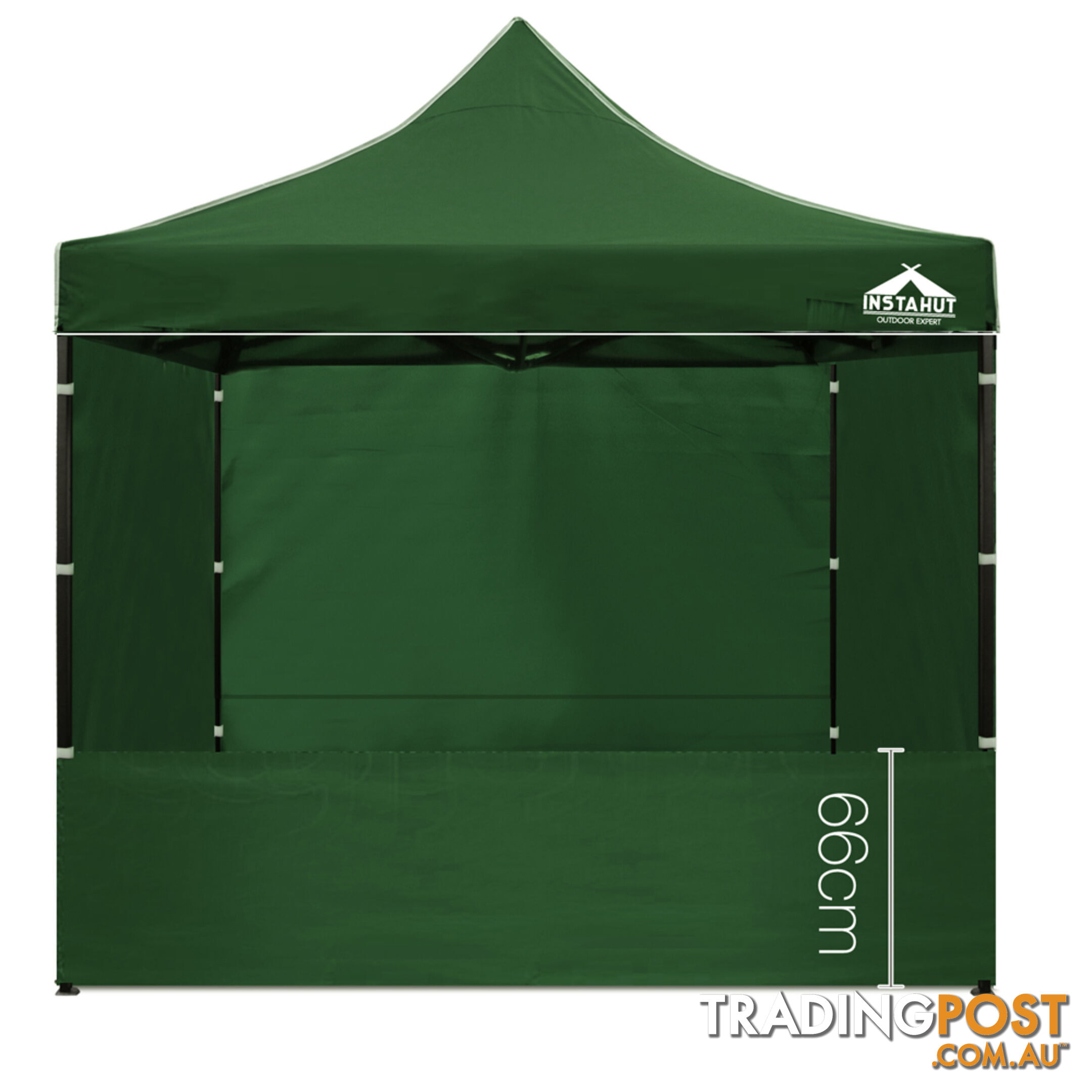 3x3 Pop Up Gazebo Hut with Sandbags Green
