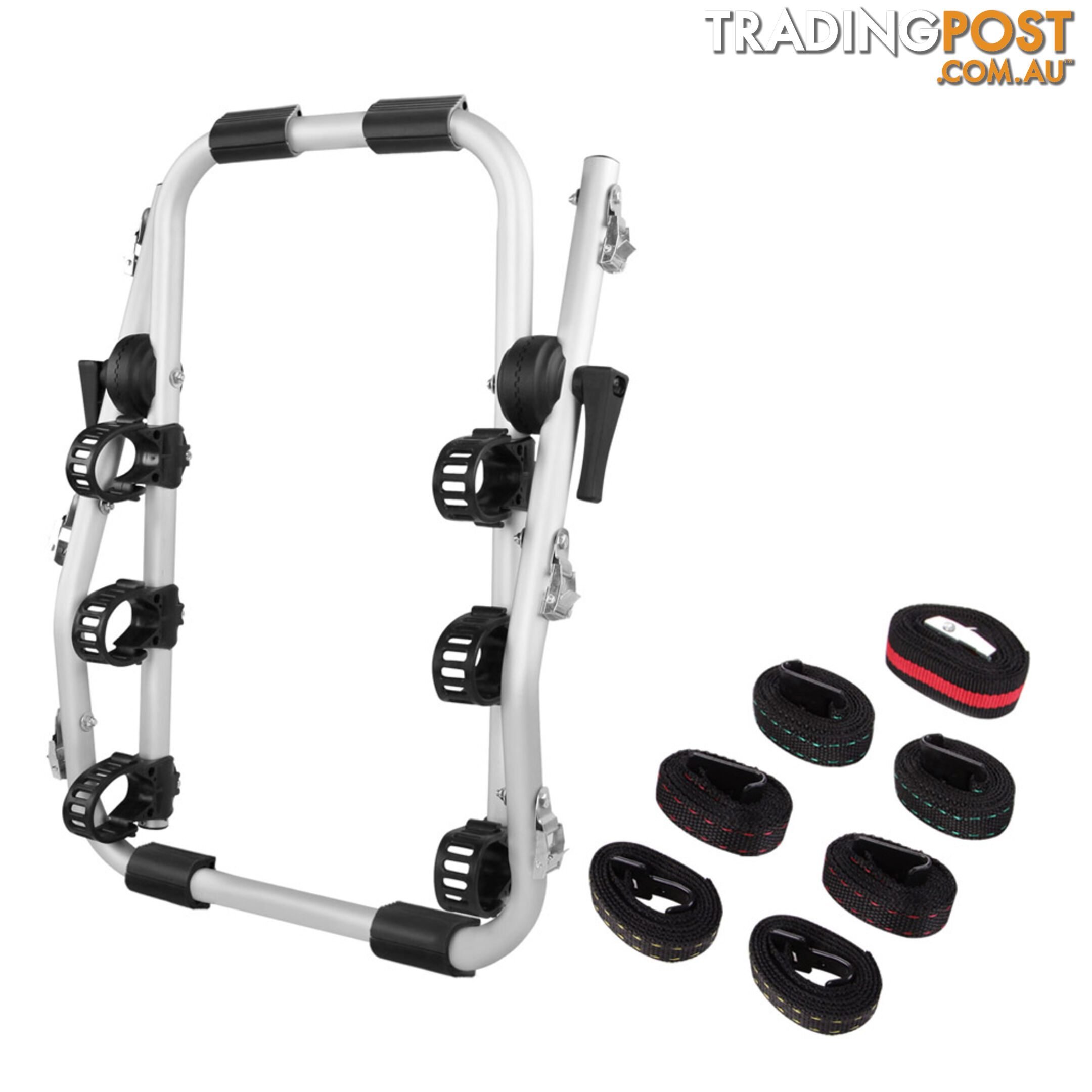 Foldable Aluminium Strap-On 3 Bicycle Bike Rack Carrier