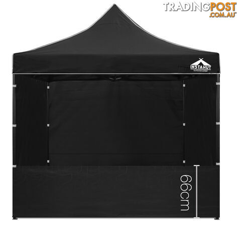 3x3 Pop Up Gazebo Hut with Sandbags Black - photo 4 of 12