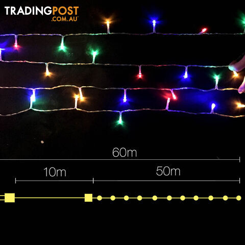 500 LED Christmas String Lights Multi Colour