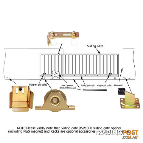 Sliding Gate Hardware Kit