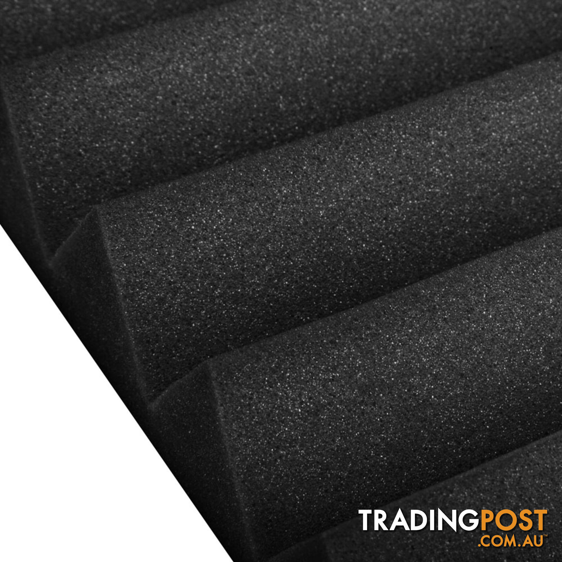 Set of 20 Studio Wedge Acoustic Foam Black 30 x 30cm