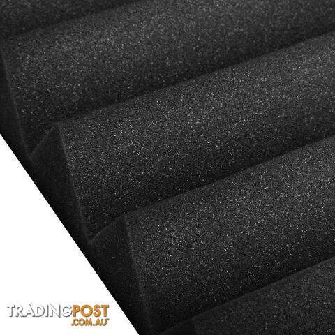 Set of 20 Studio Wedge Acoustic Foam Black 30 x 30cm