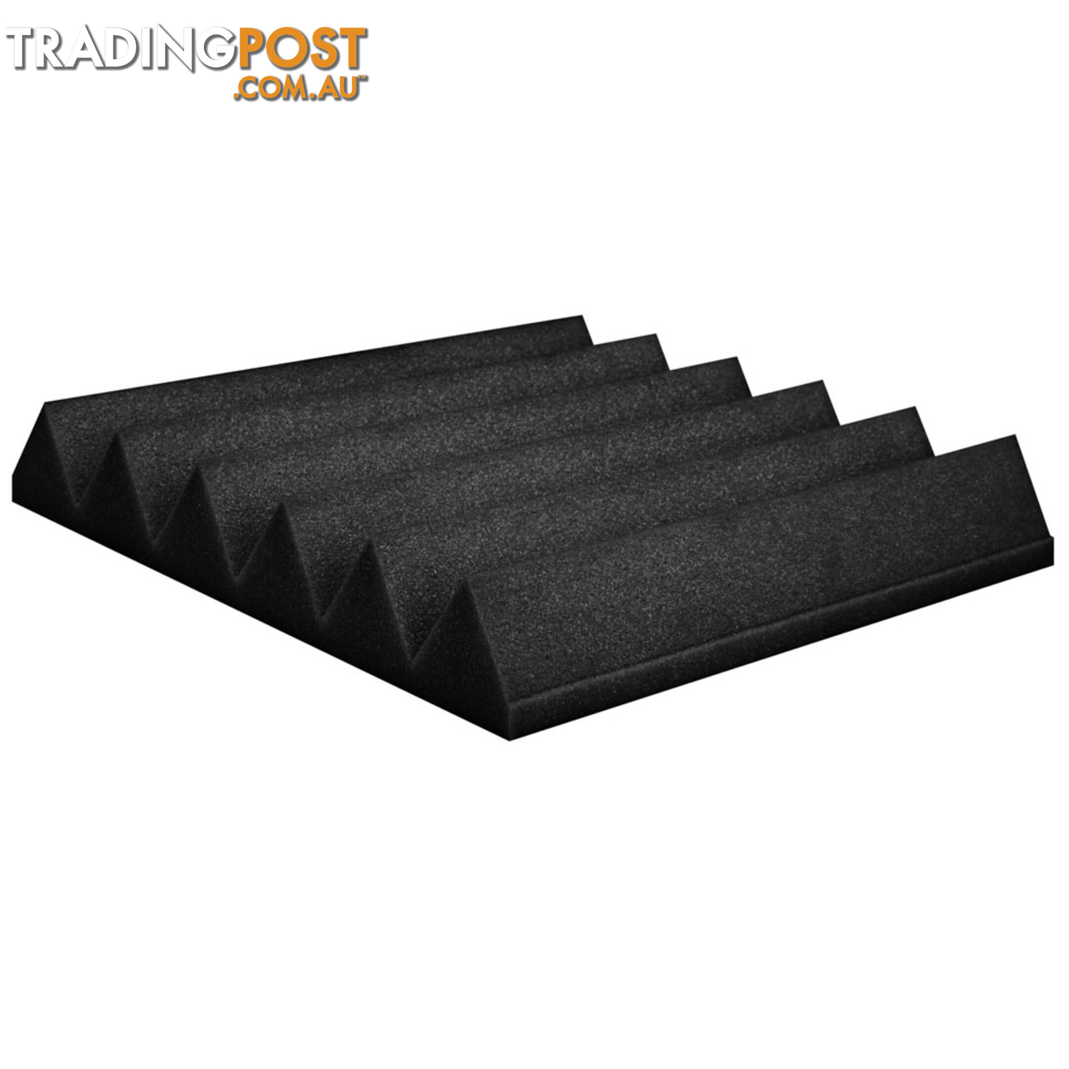 Set of 20 Studio Wedge Acoustic Foam Black 30 x 30cm