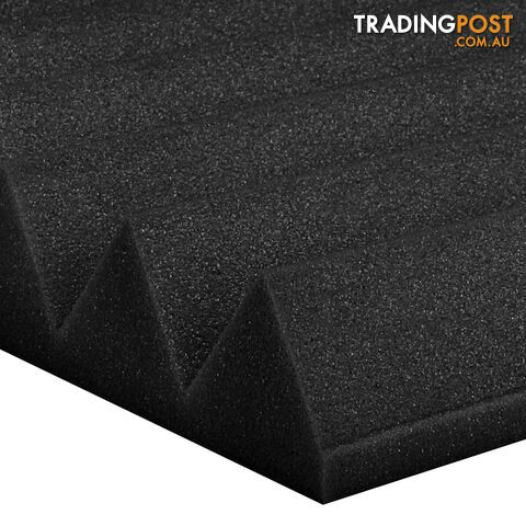 Set of 20 Studio Wedge Acoustic Foam Black 30 x 30cm