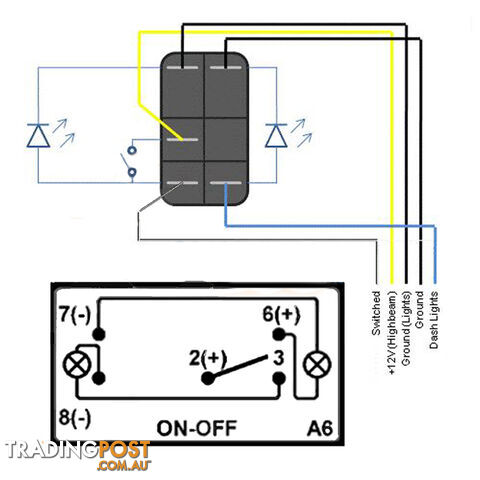 LED LIGHT BAR CARLING ROCKER SWITCH LASER ETCHED WORK LIGHT BAR 4WD UTE 12V 24V - photo 3 of 4