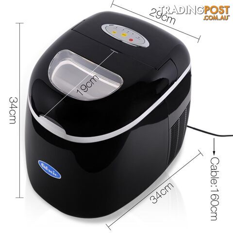 Portable Ice Cube Maker Machine Black 2L - photo 2 of 12