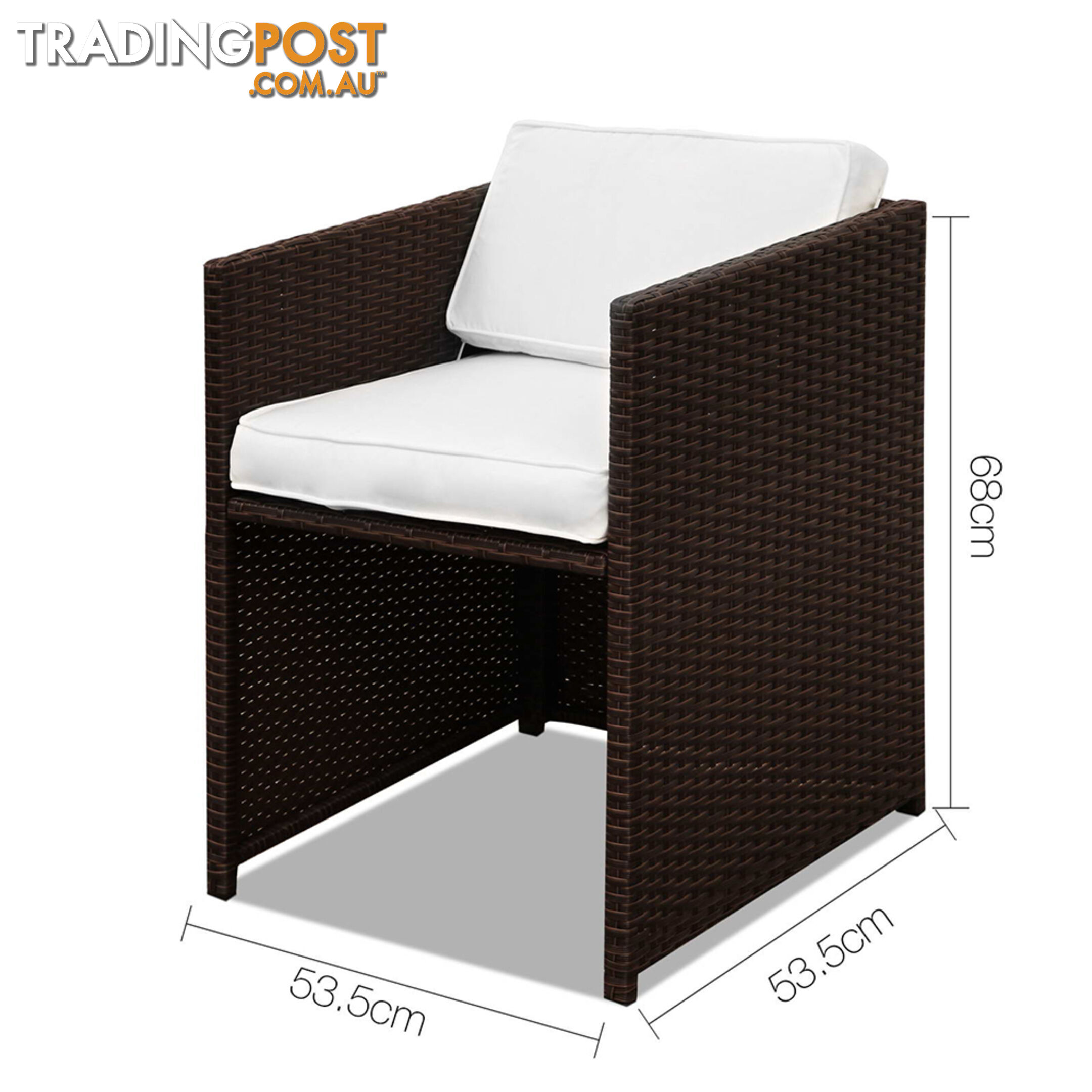 Capetown Dining 10 Seater Set _ÑÐ Brown & White