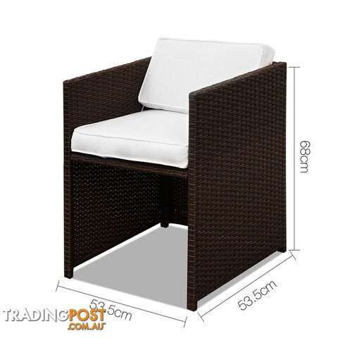 Capetown Dining 10 Seater Set _ÑÐ Brown & White