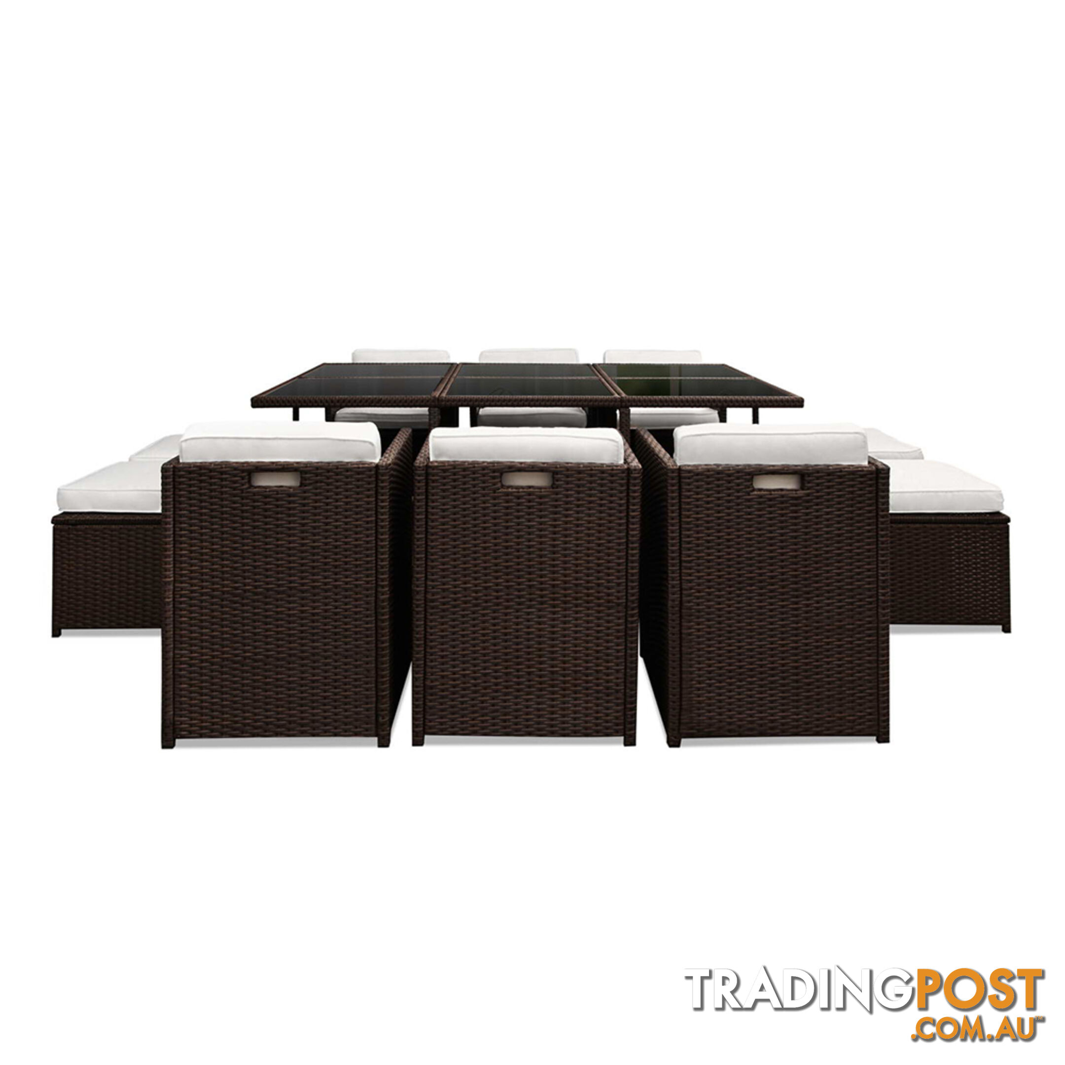 Capetown Dining 10 Seater Set _ÑÐ Brown & White