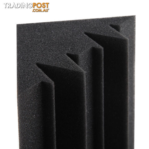 Set of 20 Studio Corner Bass Trap Acoustic Foam Black