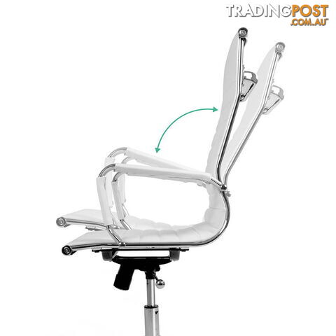 Eames Replica PU Leather High Back Executive Computer Office Chair White