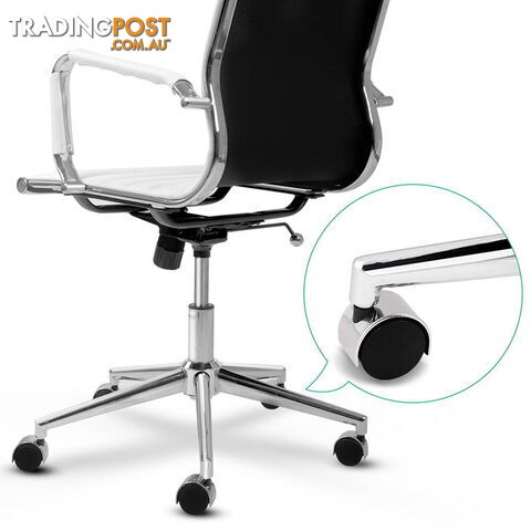 Eames Replica PU Leather High Back Executive Computer Office Chair White