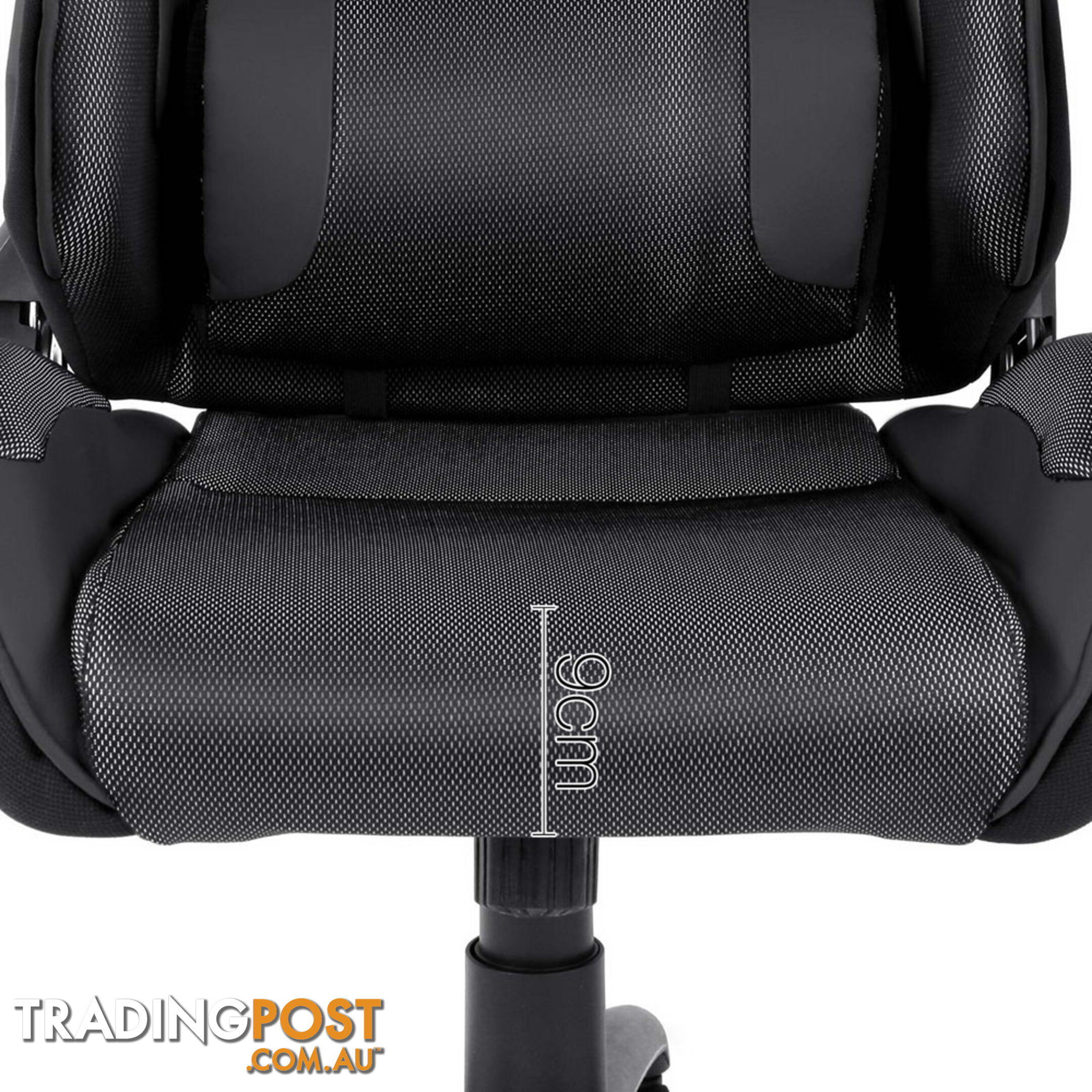 PU Leather & Mesh Reclining Office Desk Gaming Executive Chair - Black