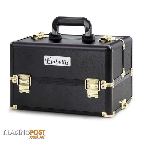 7 in 1 Make Up Cosmetic Beauty Case _ÑÐ Black & Gold