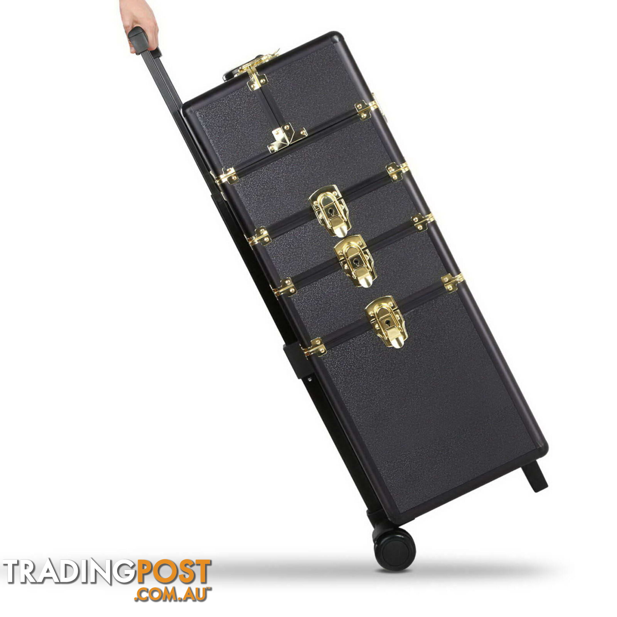 7 in 1 Make Up Cosmetic Beauty Case _ÑÐ Black & Gold